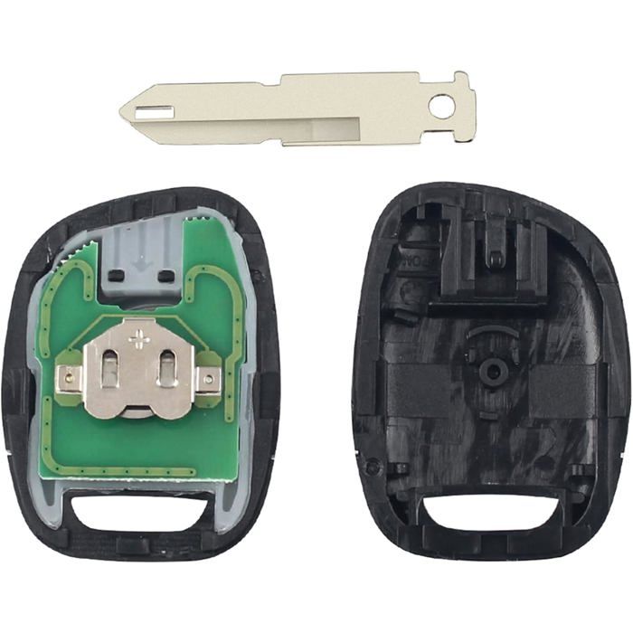 433Mhz Clé De Voiture Télécommande 1 Bouton Coque De Clé Télécommande Pour Clio 2 Telecommande Coque De Clé Compatible Avec Re Naul