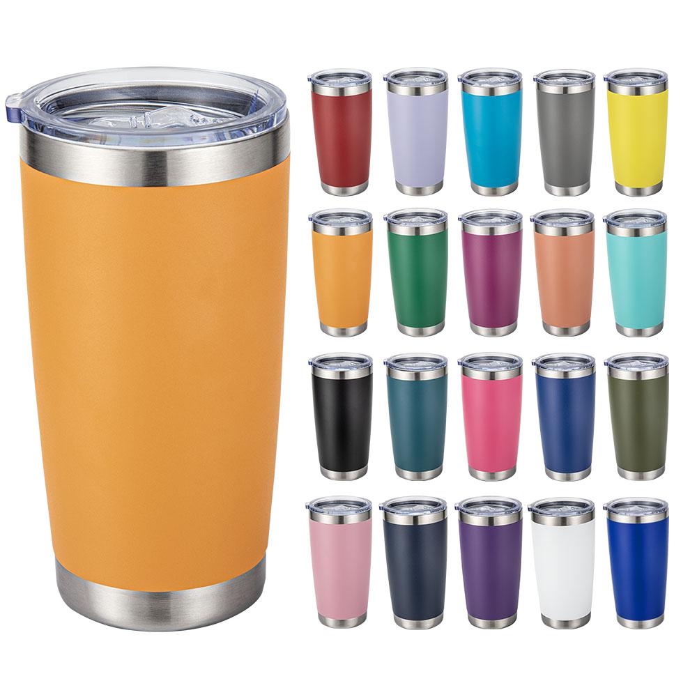 Custom Logo 20 Oz Multi-colored Stainless Steel Vacuum Insulated Tumbler Hot/cold Drink Beer Cup for Travel Coffee Mug