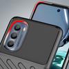 Thunder Silicone Armor Case for Motorola Moto G62 5G - Black Protective Cover