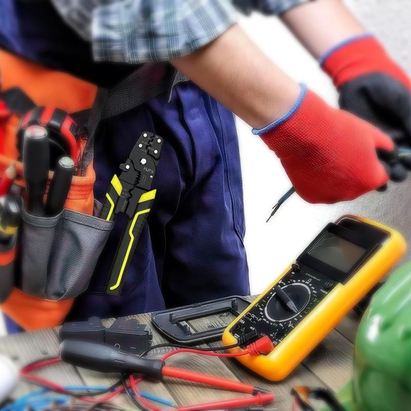 Multifunctional Crimping Stripper Cable Wire Stripper Crimping Pliers Terminal Tool Professional Cord Crimper