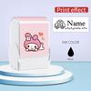 Штамп с именем My Melody – Персонализированный водостойкий самовтулковый штамп для школьных принадлежностей, рождественских подарков и маркировки одежды