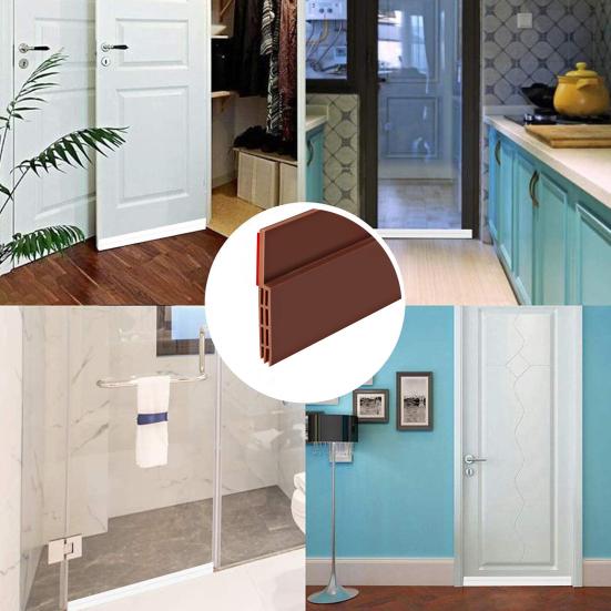 Нижняя уплотнительная лента двери Пробка Самоклеящаяся Противоскользящая Звукоизоляция Влагоизоляция Предотвращает блокировку насекомых Солнечный свет Пыленепроницаемость Защита Звук