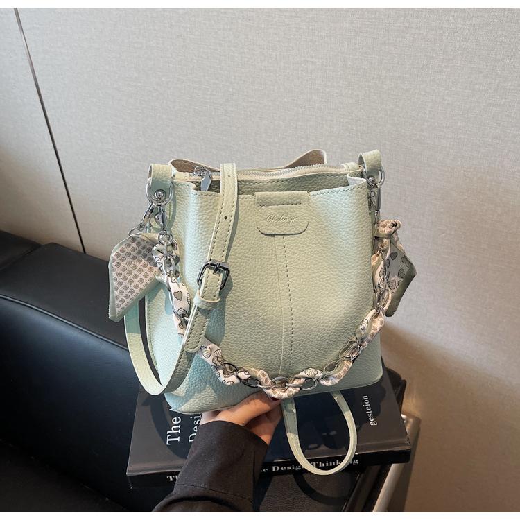 Популярная ретро нишевая цветовая схема портативная сумка-ведро женская новая дорожная универсальная на плечо мессенджер