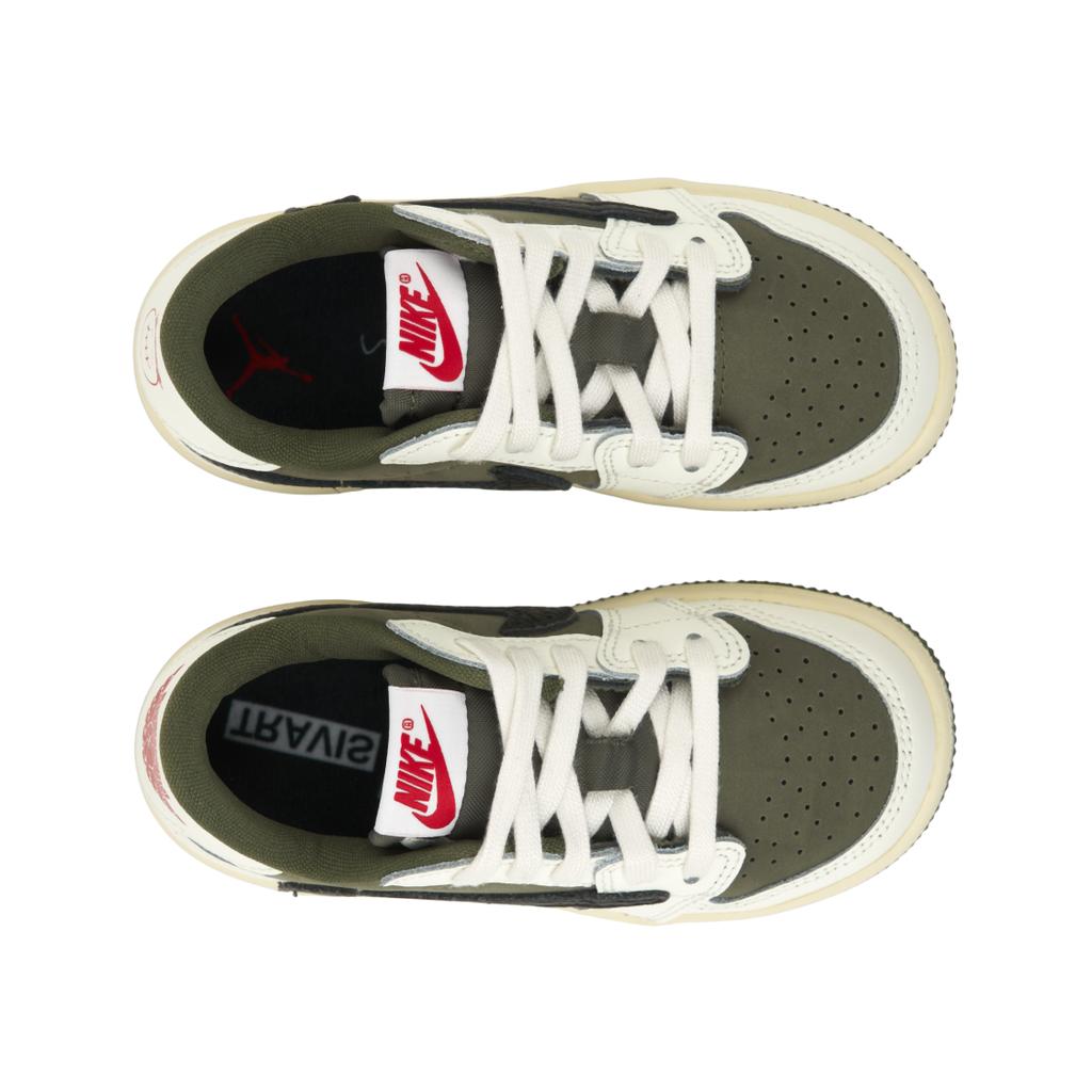 Кроссовки Travis Scott x Air Jordan 1 Retro Low OG SP TD Reverse Olive / Medium Olive Baby Green Black Sail DO5441-200