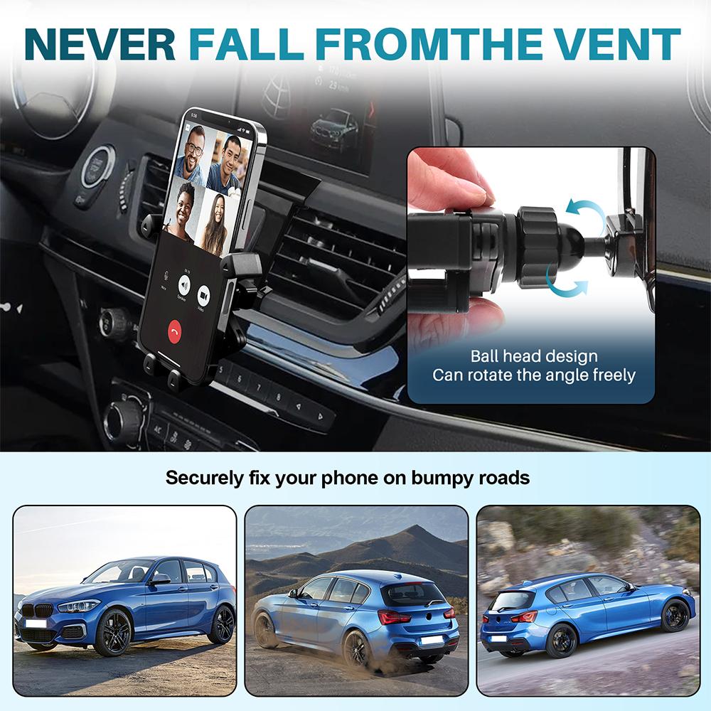 AIRSPEED Phone Holder for BMW 1 Series F20 F21 2012-2018 Fixed Base Bracket Wireless Charging Dedicated Mobile Gravity Air Vent
