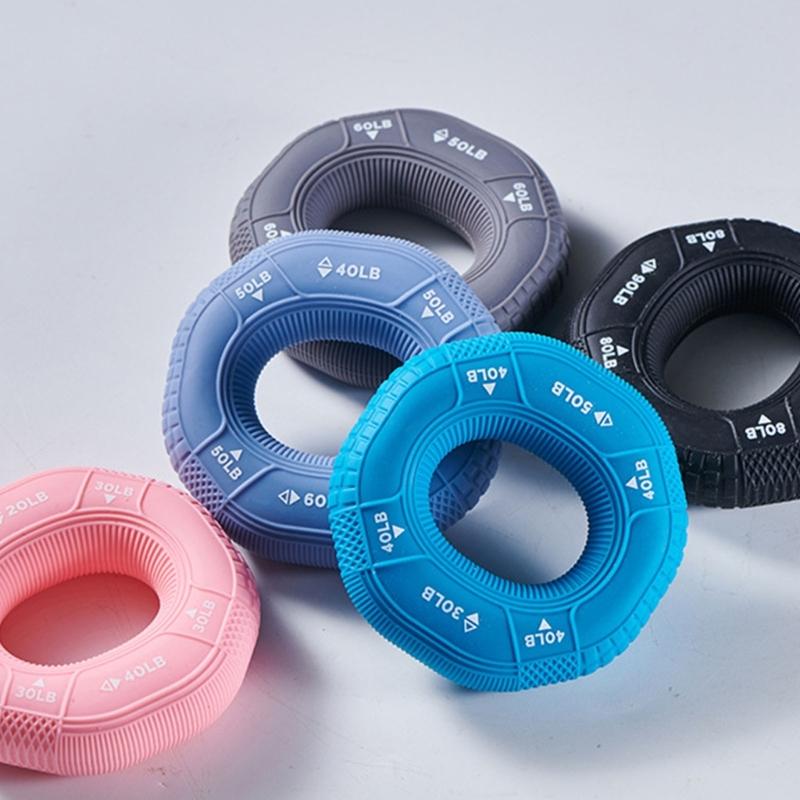 Силиконовый тренажер для силы хвата, кистевой эспандер, кольца для хвата, тренажер для предплечья, мяч, эспандер для тренировки силы пальцев