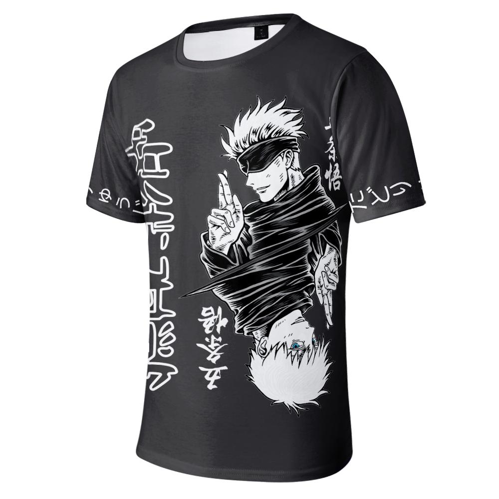 Аниме Футболка Jujutsu Kaisen Мужская Женская С Мультяшным Принтом Топы Футболки Харадзюку Модная Летняя Футболка