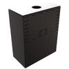 Wood burning steel stove KRATKI KARI 95 Ø 180 14 kW recess for wood black thermotec self closing door