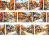 Pet Tape Journal Autumn Town Washi Collage Decoration Card Autumn Landscaping Collage