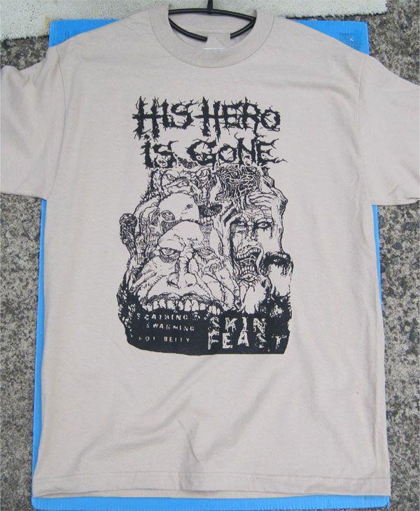 His Hero Is Gone Футболка с принтом Band Skin Feast Размер S-5XL Унисекс Футболка