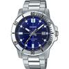 MTP-VD01D-2EV Men's Enticer Stainless Steel Blue Dial Casual Analog Sporty Watch