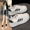 Leather Soft-soled White Shoes Women's Shoes Spring and Summer 2025 New Versatile Board Shoes Flat Casual Women's Shoes Sports Shoes