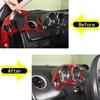 Carbon Fiber Red Dashboard Display Trim Panel For Mitsubishi Eclipse 2006-2011