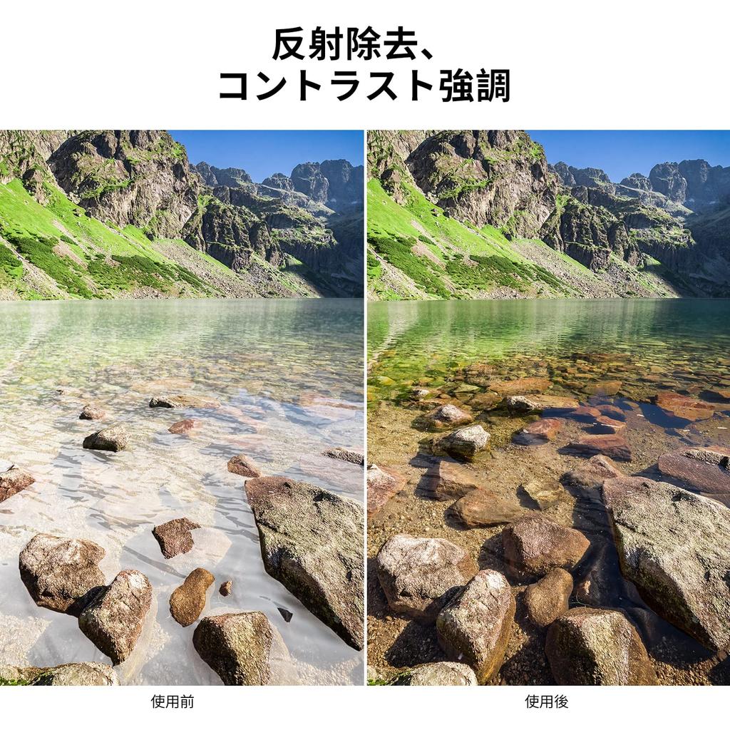 Concept 55mm PL Filter Circular Contrast Reflection Adjustment Lens Filter High Transmittance Thin Frame Circular Polarizing Filter CPL Filter 1