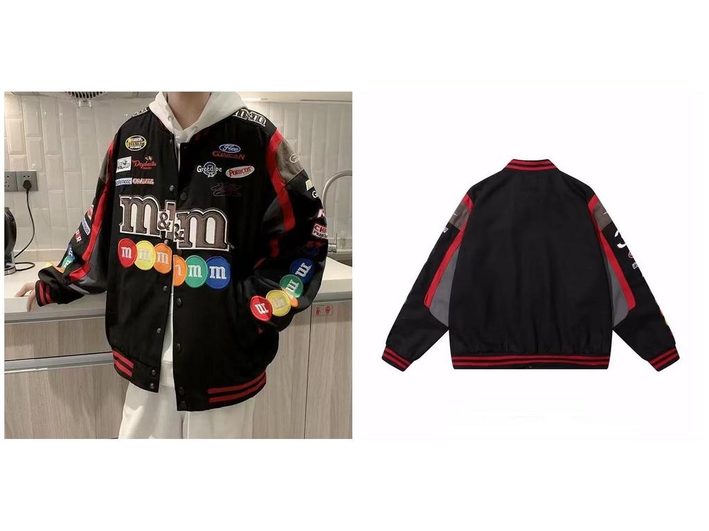 Ретро американская мотоциклетная куртка: Универсальный, Свободный крой, Хип-хоп стиль для мужчин и женщин