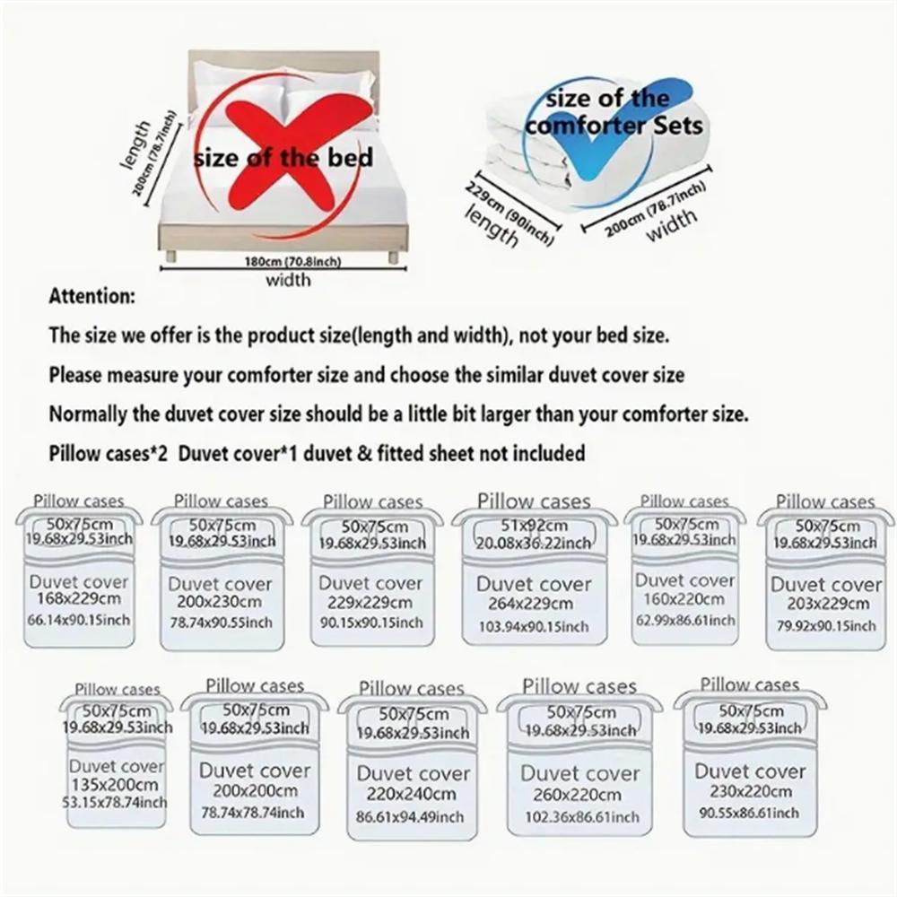 3-Piece Queen Size Red Mushroom Print Duvet Cover Set - Soft, Breathable, and Comfortable Polyester Bedding with Abstract