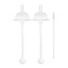 Hi-Vee Double Heart Gromimi U-Piece Compatible Stage 1 Replacement Straw Set with Weight, 2 Pieces, 1 Set