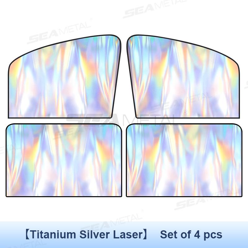 Магнитные солнцезащитные шторки EasyClip для автомобиля - Без клея, УФ-шторки для передних и задних окон | 98% УФ-блок, многоразовая складная шторка для внедорожника/седана