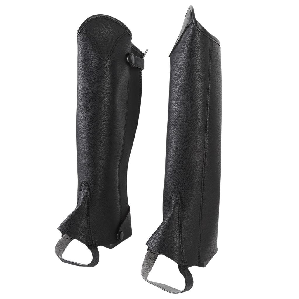 2PCS Equestrian Half Chaps for Kids Microfiber Protective Leg Guard Half Chap for Horse Riding CXL