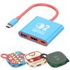 Док-станция 2-го типа Type-C 3-в-1 Для Switch 2 4K 60 Гц USB 3.0 5 Гбит/с PD-100 Вт