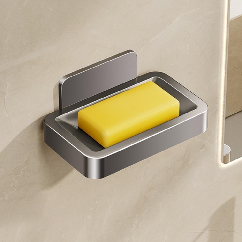 Алюминий Цинк Цинковый сплав Мыльница Без сверления Держатель для мыла Прочный Держатель для хранения губки Душевая комната
