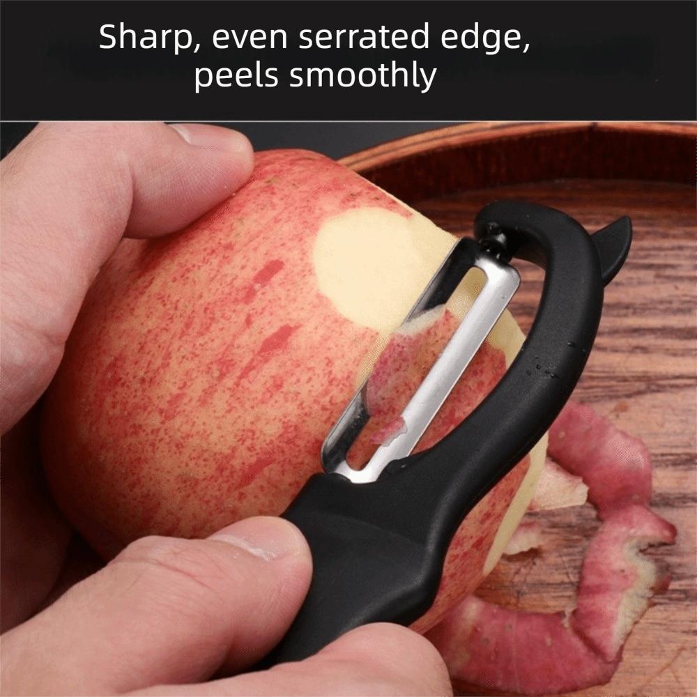 2-in-1 Peeler Soft Grip Handle Stainless Steel Peeler Efficient Fruit Utensils  Food Preparation