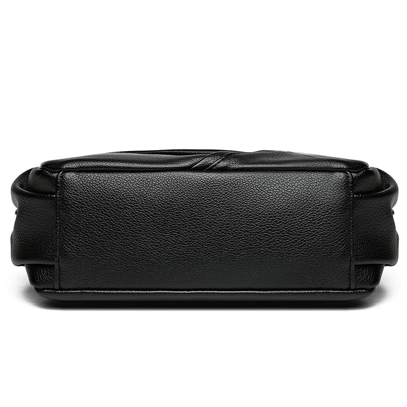 Women's Shoulder Bag Soft Leather Mother's Bag Multi-Layer Large Capacity Crossbody Bag Small Square Bag Mobile Phone Bag