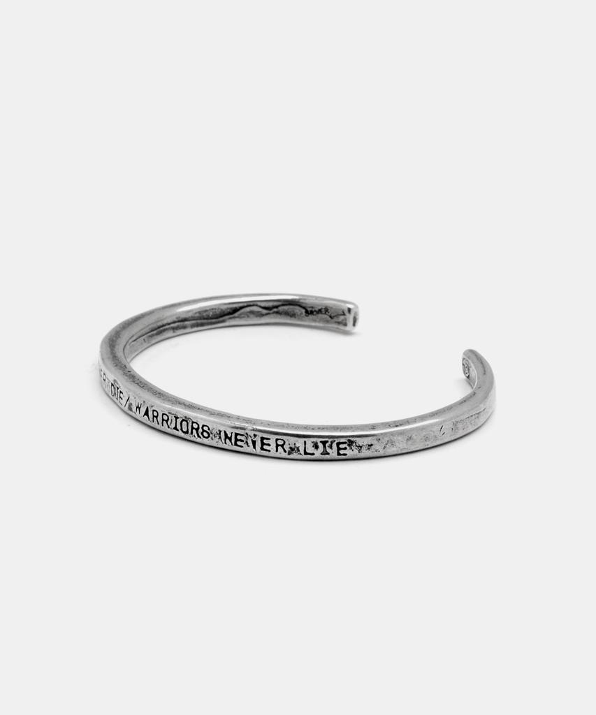 Sheen666 King'S Never Die Silver Bangle Bracelet