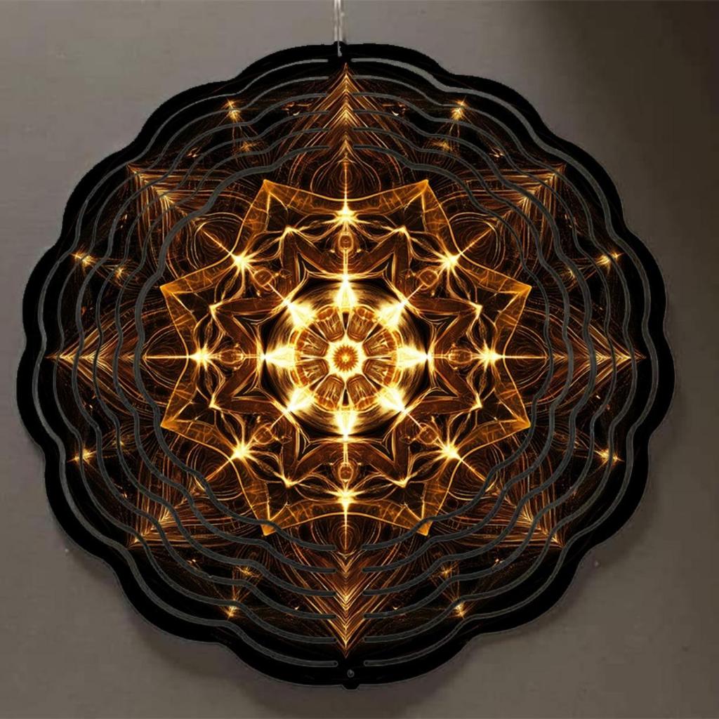 10-дюймовый подвесной ветряной спиннер, крючок с вращением на 360 градусов, динамичный дизайн для декора сада и газона, весенне-летний, креативный подарок для друзей и семьи