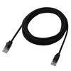 Elecom LAN Cable CAT6A 3m Nail Break Prevention Mesh Cable Black ECLD-GPAM/BK30