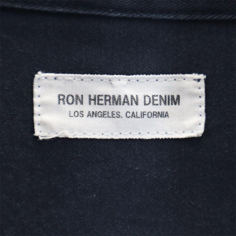 Ron Herman джинсовая хлопковая куртка M темно-синяя ДЖИНСОВАЯ мужская б/у