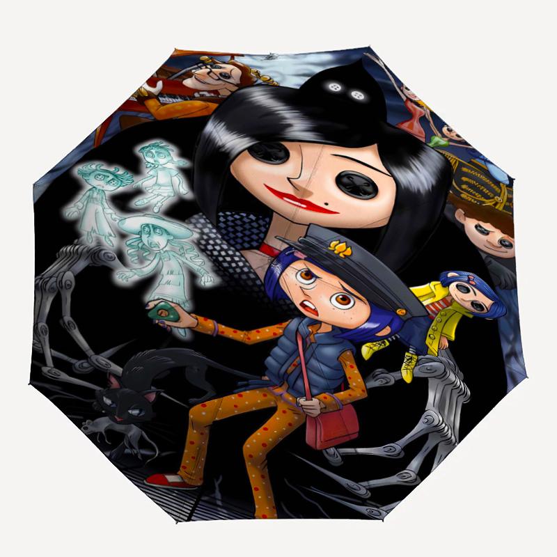 1pc Coraline (2) Umbrella, Sun Protection, And UV Shielding. It Has Eight Sturdy Ribs for Outdoor Use And Perfect Gift