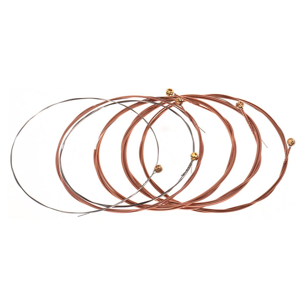 ZIKO DR-010 Acoustic Guitar Strings Hexagon Alloy Wire Pure Copper Wound Anti-Rust Coating Membrane 6 Strings Set