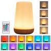 Ultra Portable 13 Color RGB Touch Bedside Lamp Dimmable Remote USB Rechargeable Night Light for Bedroom Living Room Gift