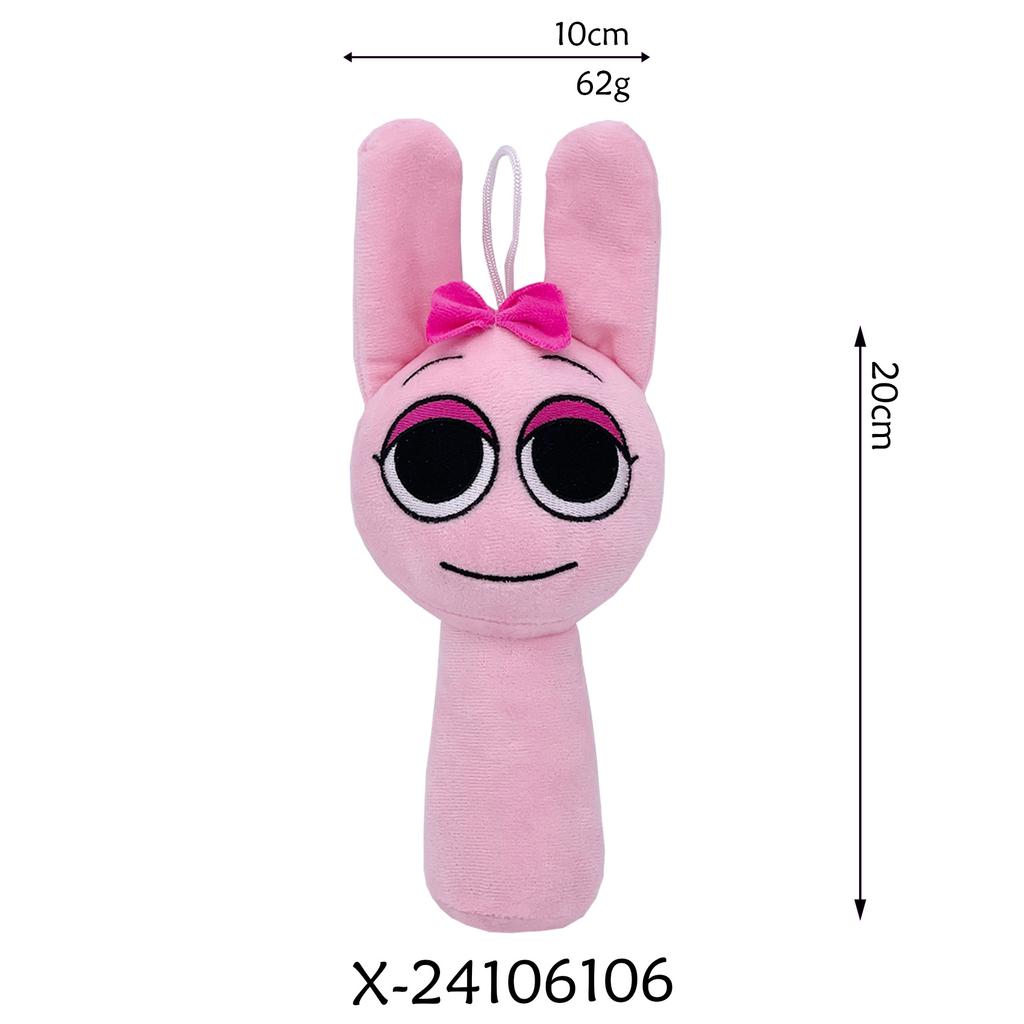 Нетоксичная плюшевая игрушка Sprunki Мистер Фан Компьютерный Спранки Плюшевая игрушка Мягкая игрушка Игры ужасов Мультяшная подушка Набитая кукла Рождество Для подарков на день рождения