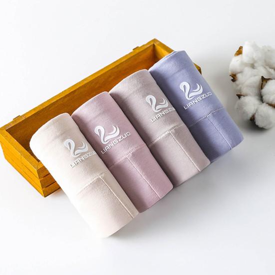 Stylish Lady Panties No Constraint Anti-septic Sweat Absorbing High Waist Women Briefs for Inner Wear