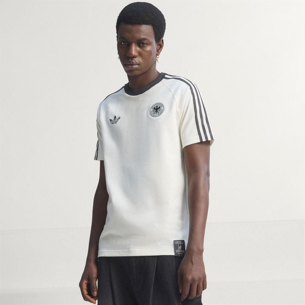 Adidas Originals T Shirts Men's Jade White Crew Neck Moderate