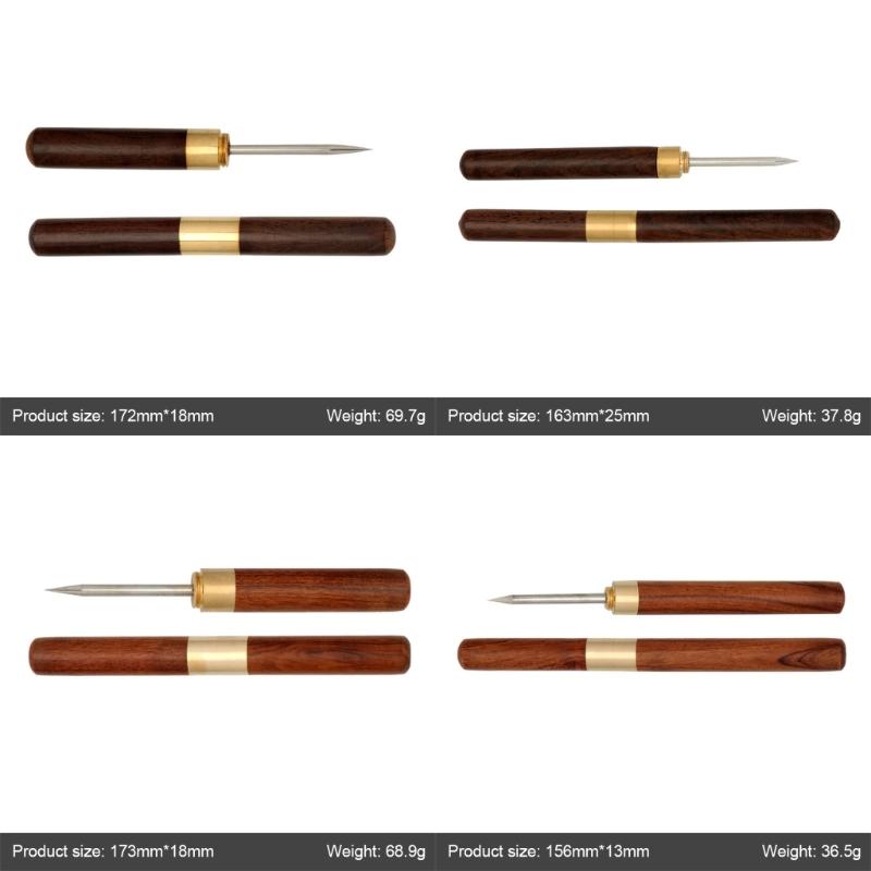 Leather Punching Awl Tool with Protective Lid Leather Craft Punching Awl Tool For Craft Lover And Professional Tailors