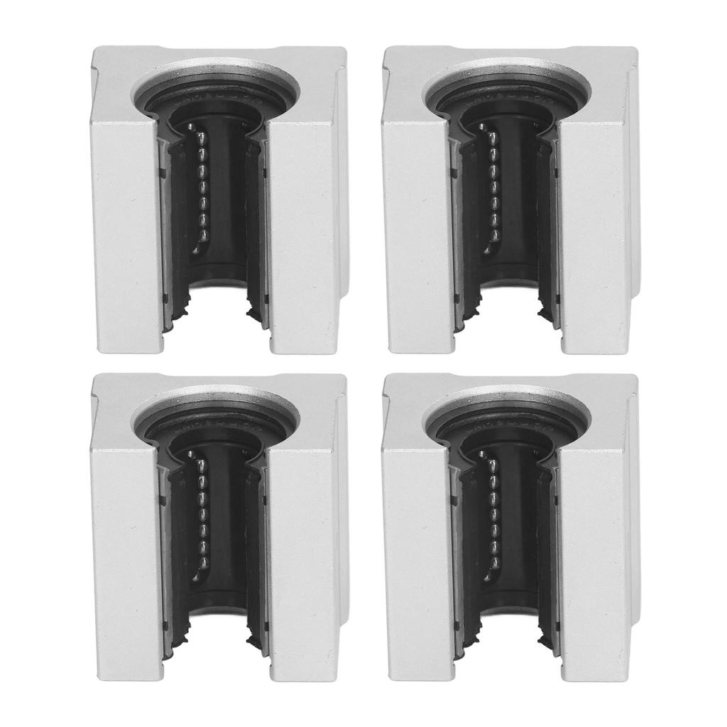 4 шт. Линейные подвижные блоки Алюминиевый сплав Шарикоподшипник Направляющая ползун Открытый тип SBR16UU