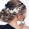 Rhinestone Bride Wedding Hair Vine Leaf Wedding Hair Accessories Jewelry  Bridal Jewelry