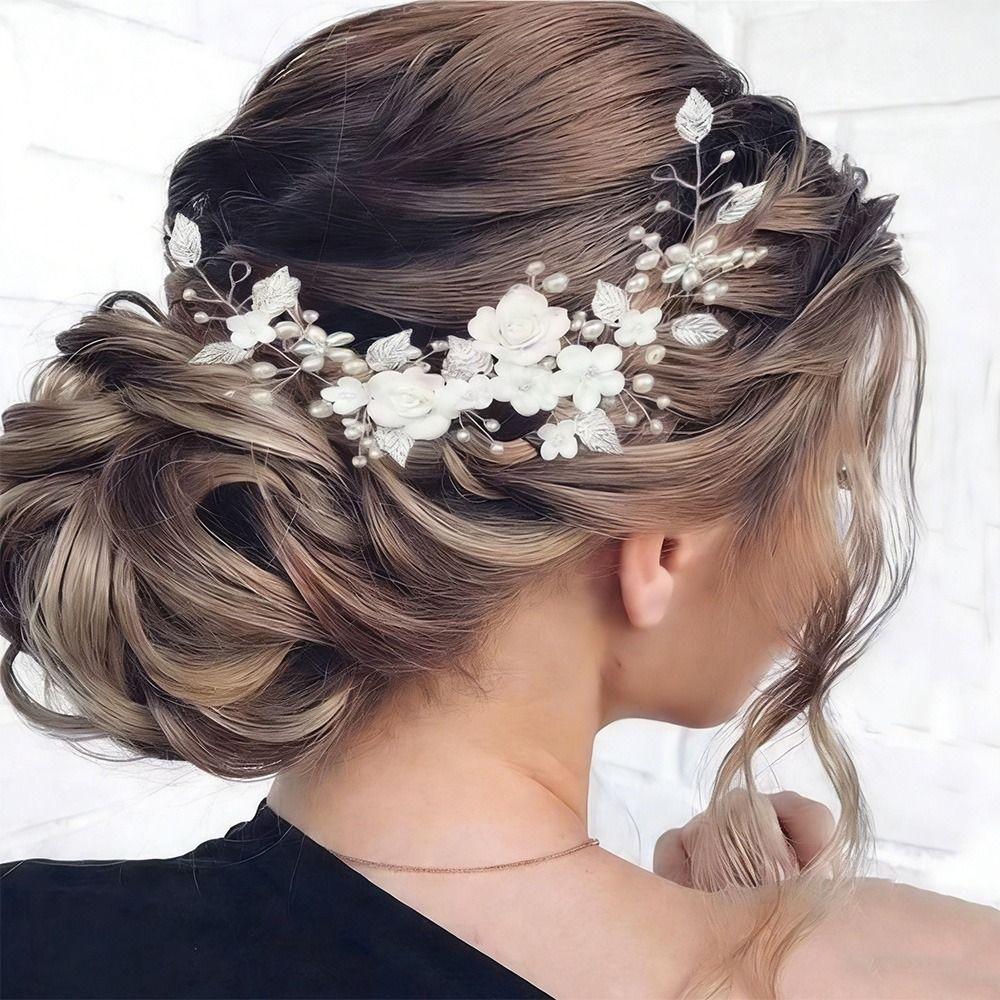 Rhinestone Bride Wedding Hair Vine Leaf Wedding Hair Accessories Jewelry Bridal Jewelry