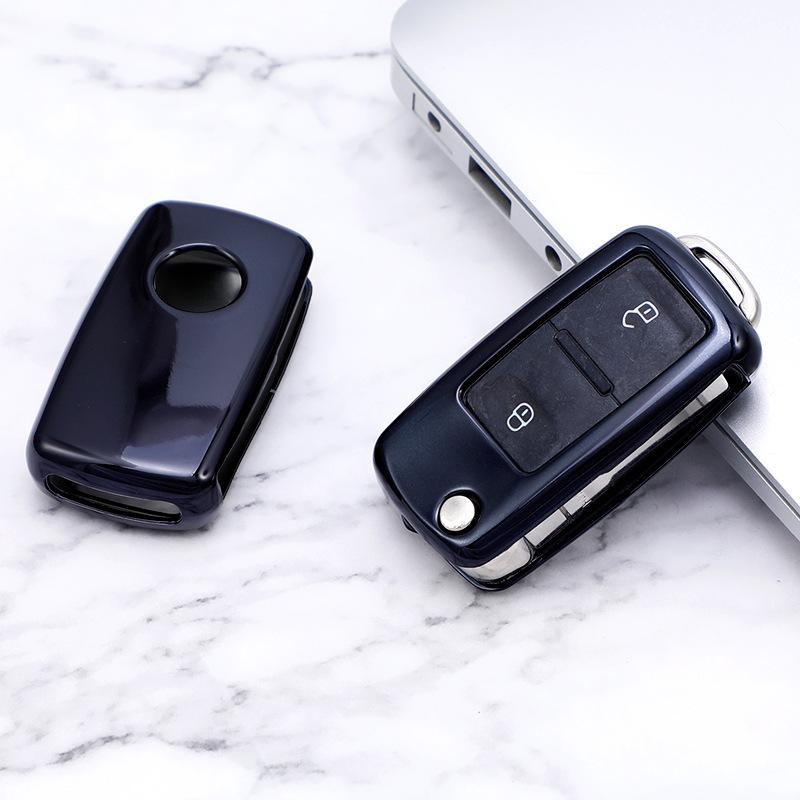 Чехол для ключа Volkswagen для Lavida, Bora, Tiguan, Santana, Sagitar, Lamando, Jetta - Получехол с пряжкой