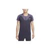 Футболка Court Dri-FIT ADV Slam Color Block с логотипом, круглым вырезом и коротким рукавом, мужские топы, фиолетовая DV0693-015
