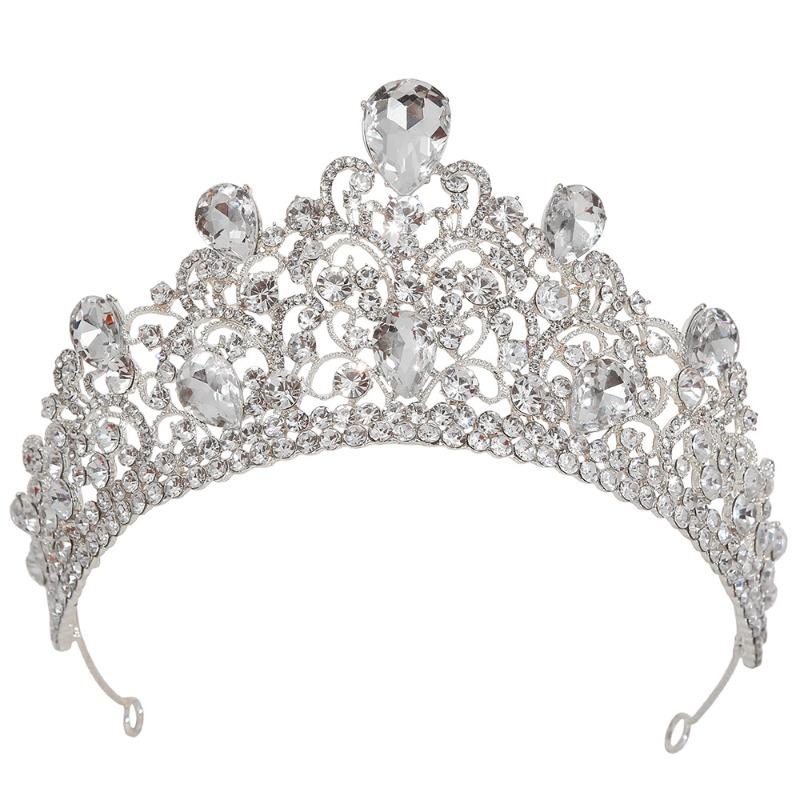 Crown Tiara Bridal Hair Accessories Birthday Eighteenth Bar Mitzvah Crown Baroque Party Hair