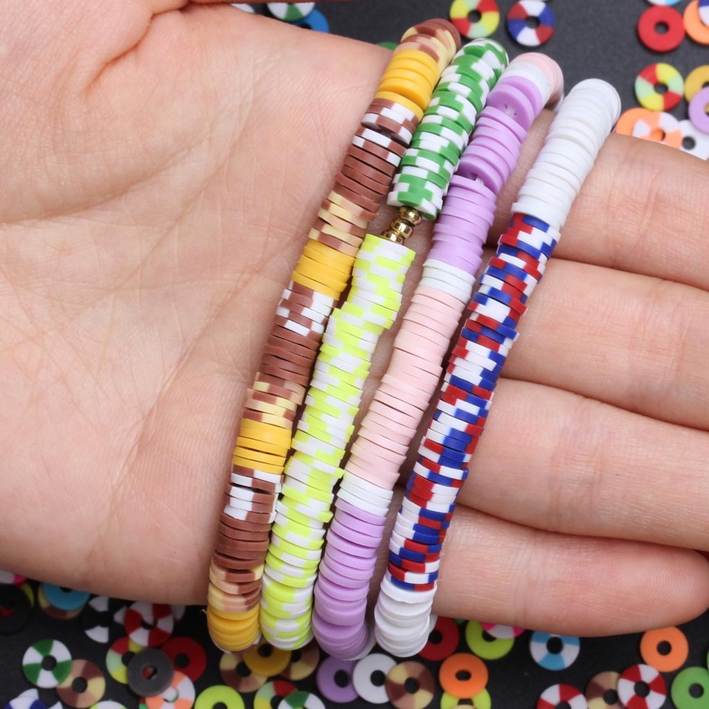 200 шт. Изготовление ювелирных изделий DIY ожерелье ручной работы соответствующего цвета плоские круглые прокладки бусины аксессуары полимерная глина материалы однотонный материал ручной работы