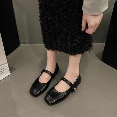 Женские туфли-лодочки летние темпераментные 2025 новые весенне-осенние коричневые на плоской подошве Мэри Джейн женские туфли