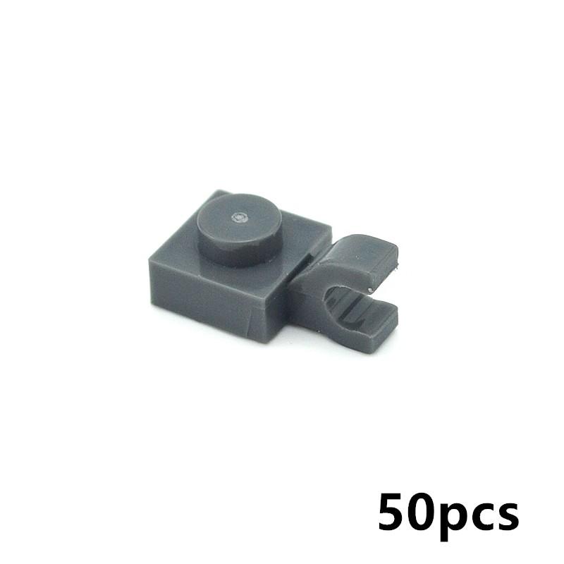 50 шт./лот 1x1 точечные кирпичи DIY плитка 1*1 с зажимом собрать частицы строительные блоки 15712 2555 образовательная техническая MOC часть игрушка