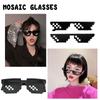 Funny Thug Life Sunglasses Pixel Funny Original Costumes Woman Sunglasses Male Cool Funny Vinta F4D7