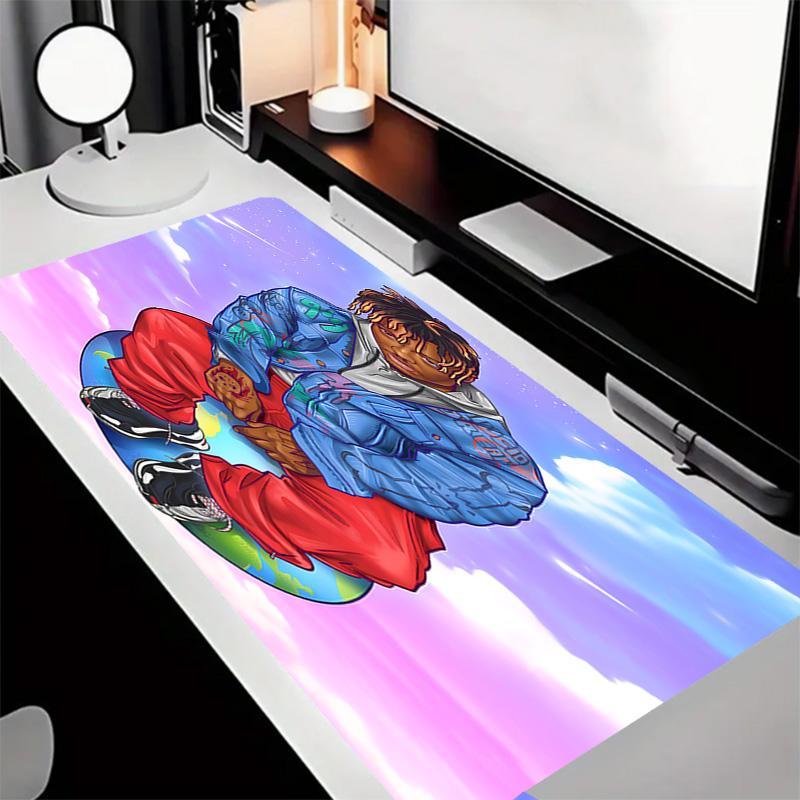 Juice WRLD Theme Premium Non-slip Mouse Pad with Stitched Edges,Durable Rubber Material,for Desktop & Gaming Great Gifts