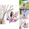Acrylic Floral Moon Girl Wolf Butterfly Car Hanging Decor For Stylish Interior Decoration